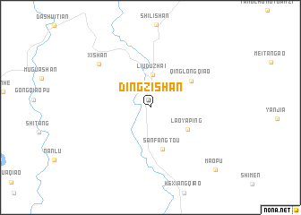 map of Dingzishan