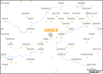 map of Ðình Cả