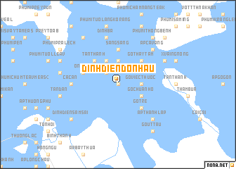 map of Dinh Ðiền Ðôn Hậu