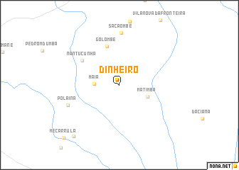 map of Dinheiro