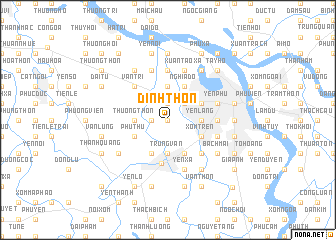 map of Ðinh Thôn