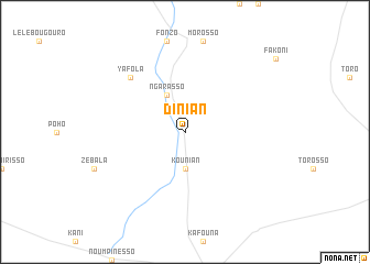 map of Dinian