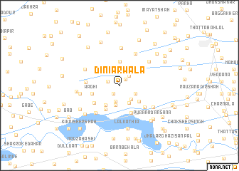 map of Diniarwāla