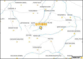 map of Dīnī Bak