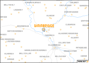 map of Dinin Bridge