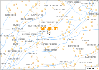 map of Dinjawāy