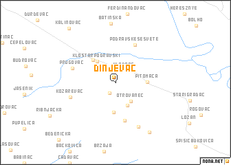 map of Dinjevac