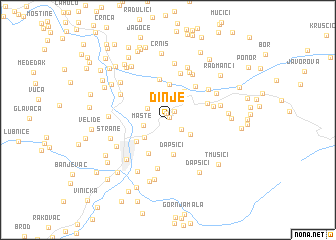 map of Dinje