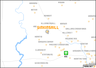 map of Dinkins Mill