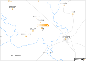 map of Dinkins