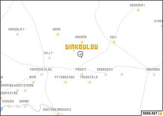 map of Dinkoulou