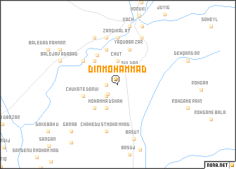 map of Dīn Moḩammad