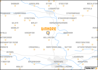 map of Dinmore