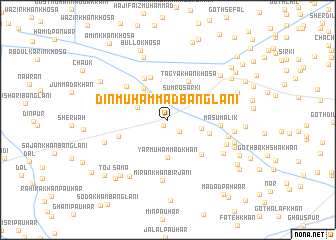 map of Dīn Muhammad Banglāni