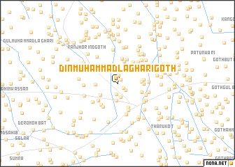 map of Dīn Muhammad Laghāri Goth