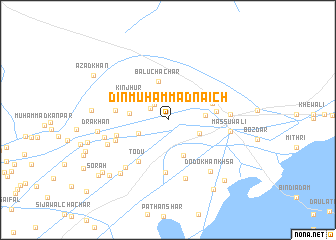 map of Dīn Muhammad Nāich