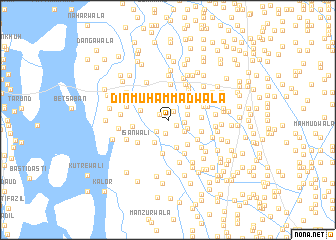 map of Dīn Muhammadwāla
