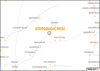 map of Dinndoudi Chédi