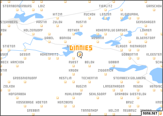 map of Dinnies