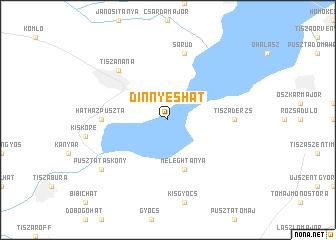 map of Dinnyéshát