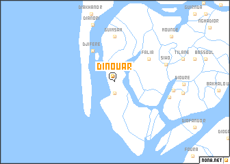 map of Dinouar