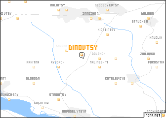 map of Dinovtsy