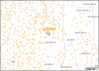 map of Dīnpur