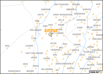 map of Dīnpur