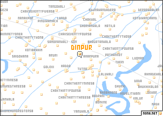 map of Dīnpur