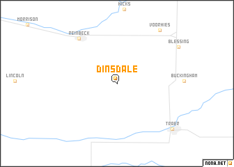 map of Dinsdale