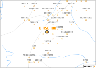 map of Dinsénou