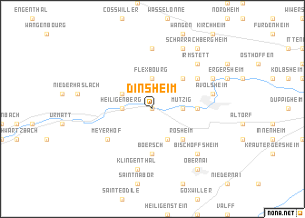 map of Dinsheim