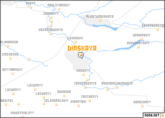 map of Dinskaya