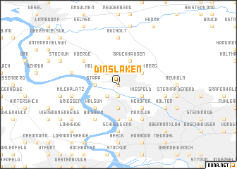 map of Dinslaken