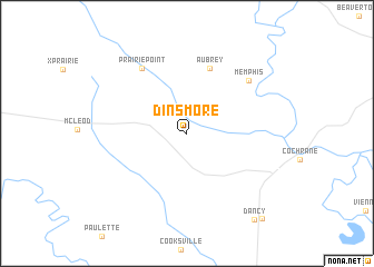 map of Dinsmore