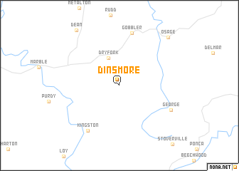 map of Dinsmore