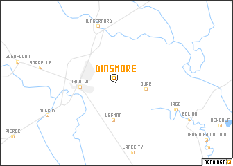 map of Dinsmore