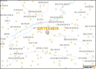 map of Dintesheim