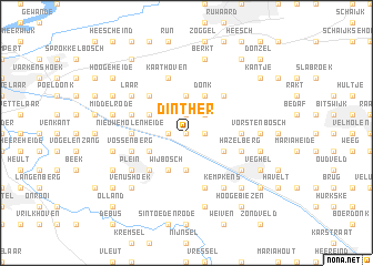 map of Dinther