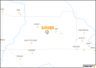 map of Dinuba
