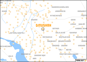 map of Dinu Shāh