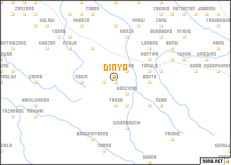 map of Dinya
