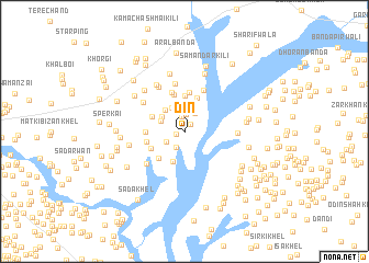 map of Din