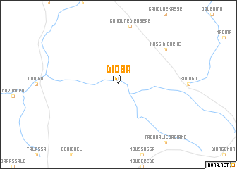 map of Dioba