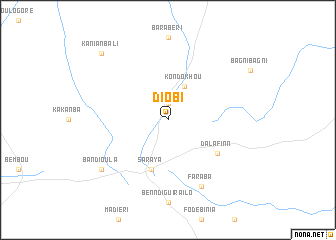 map of Diobi