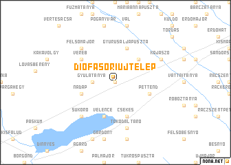 map of Diófasori Újtelep