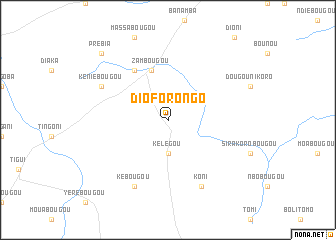 map of Dioforongo