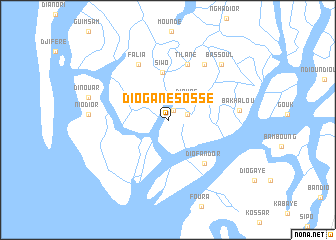 map of Diogane Sossé