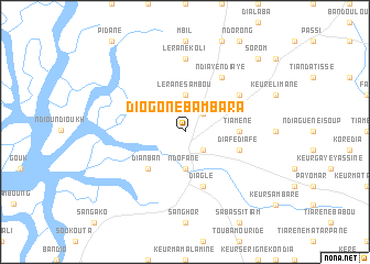 map of Diogone Bambara