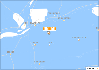 map of Diohou